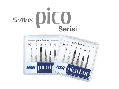 NSK S-MAX PICO PEDODONTİ ELMAS FREZLERİ (3 LÜ PAKET)