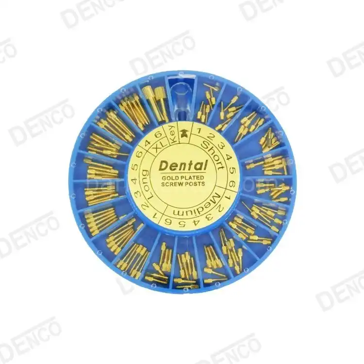 DENCO SCREW POST  PİVO ÇİVİSİ GOLD PLATED (SARI - 120 ADET)