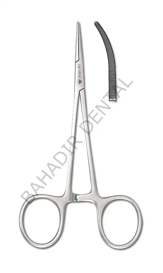 JENSEN PORTEGU - HEMOSTAT HALSTED EĞRİ 125 MM