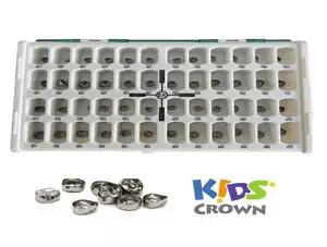 KİDS CROWN PASLANMAZ ÇELİK KRON ASORTİ SET 96 KRON - MOLAR