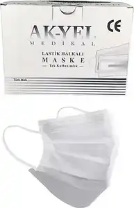 AK-YEL 3 KATLI, FİLTRELİ DENTAL MASKE