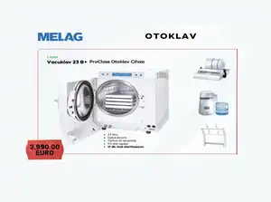 MELAG VACULAV 23B+ PROCLASS OTOKLAV CİHAZI 23 LİTRE