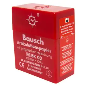 BAUSCH DÜZ-ARTİKÜLASYON KAĞIDI (KIRMIZI RENK) 300 ADET 200 MİCRON